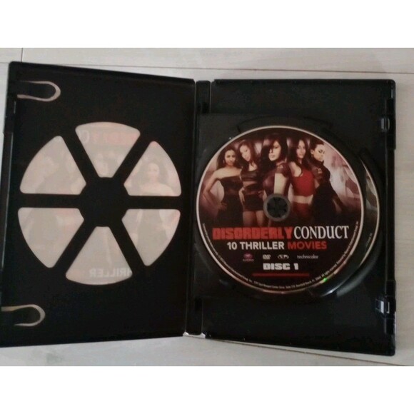 Disorderly Conduct (DVD) 10 Thriller Movies With Case Very Good Condition - Picture 2 of 4